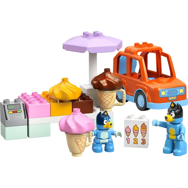 Lego Duplo Ice Cream Trip With Bluey Building Blocks 10458 Age- 5 Years & Above