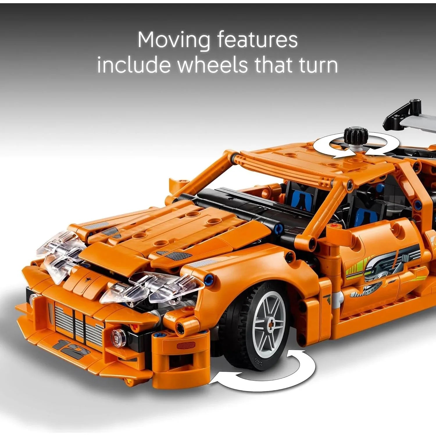 Lego Fast and Furious Toyota Supra MK4 Car Kids Building Blocks Orange 42204 Age- 5 Years & Above