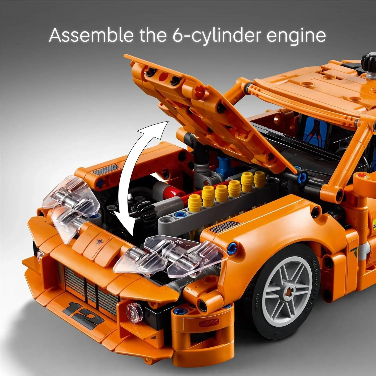 Lego Fast and Furious Toyota Supra MK4 Car Kids Building Blocks Orange 42204 Age- 5 Years & Above