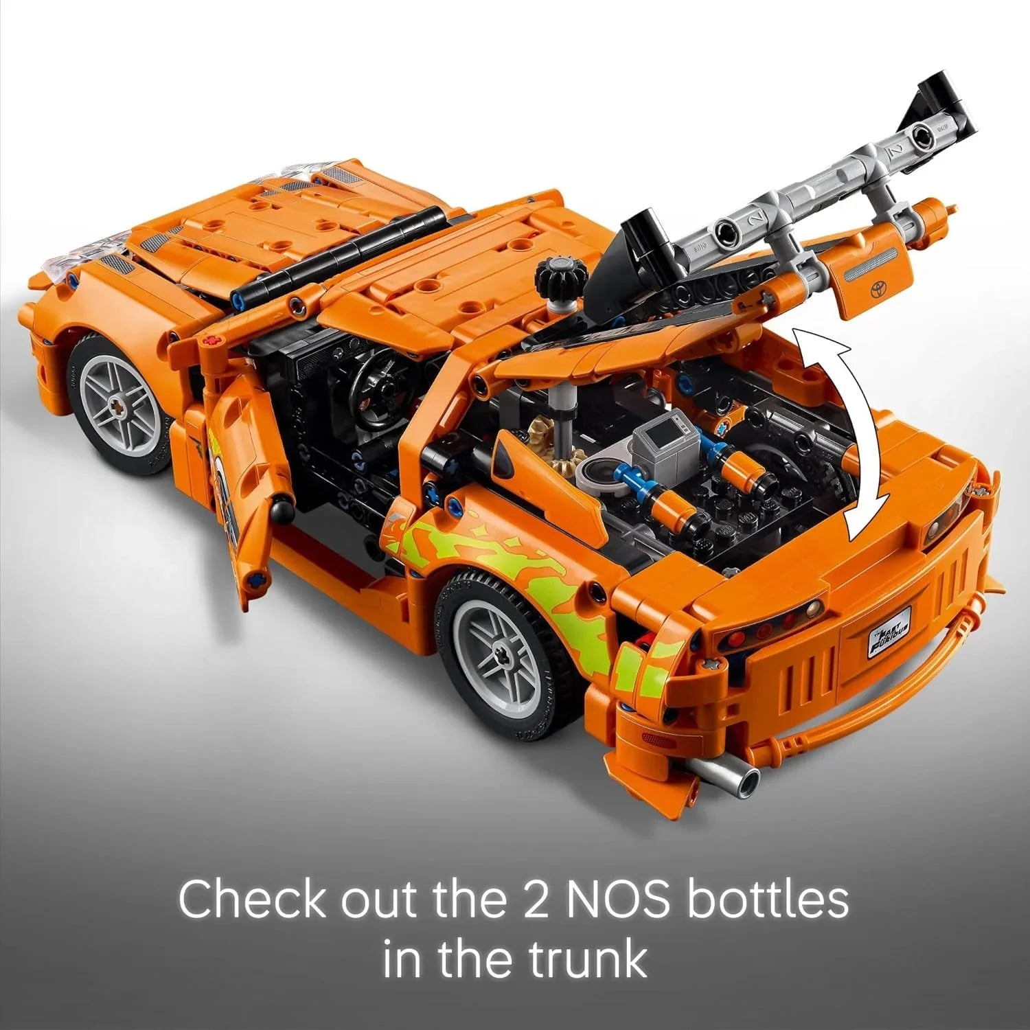 Lego Fast and Furious Toyota Supra MK4 Car Kids Building Blocks Orange 42204 Age- 5 Years & Above