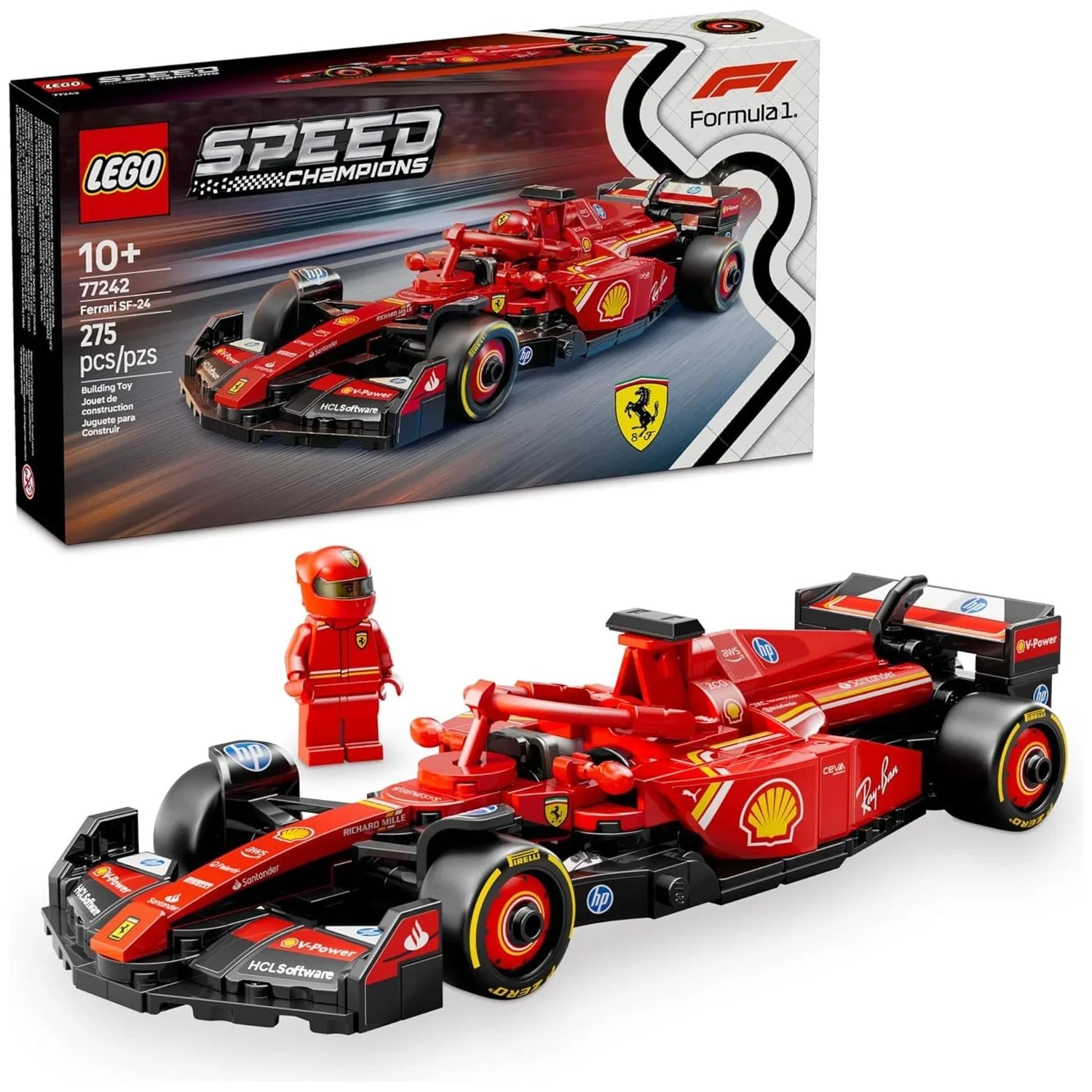 Lego Ferrari SF-24 F1®Race Car Kids Building Blocks 77242 Age- 8 Years & Above