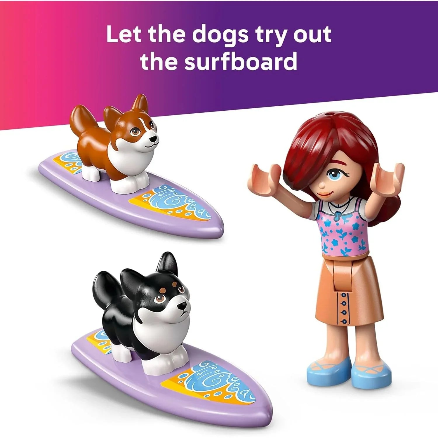  Lego Friends Surfing Dogs and Scooter Adventure [LE42641] Age- 6 Years & Above