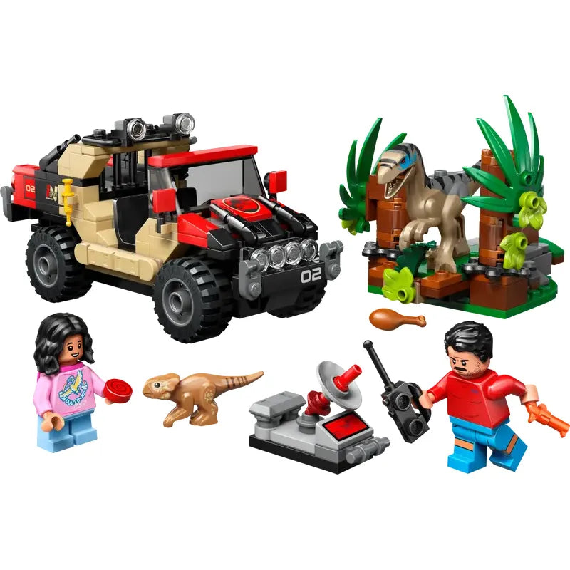 Lego Jurassic World Raptor Off-Road Escape Building Blocks 76972 Age- 8 Years & Above