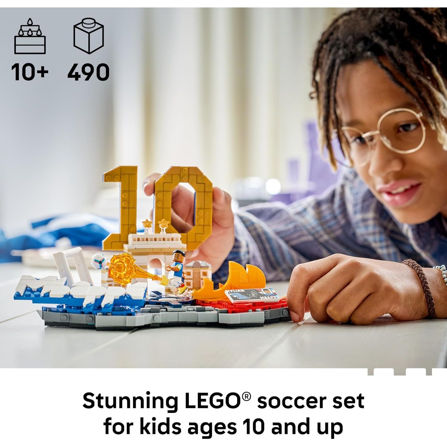Lego Kylian Mbappé – Soccer Highlights Building Set (490 Pieces) 43013 Age- 10 Years & Above