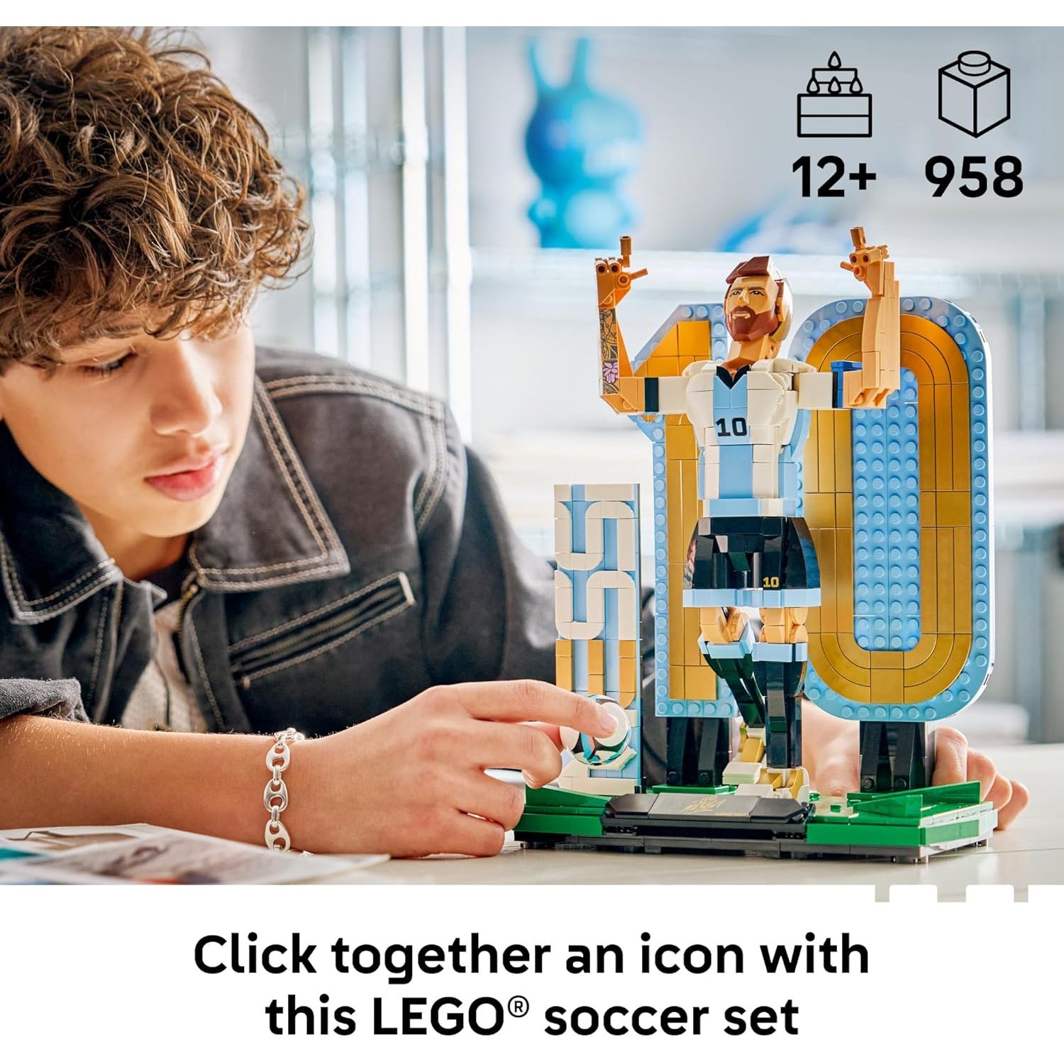 Lego Lionel Messi – Soccer Legend Building Set (958 Pieces) 43015 Age- 12 Years & Above