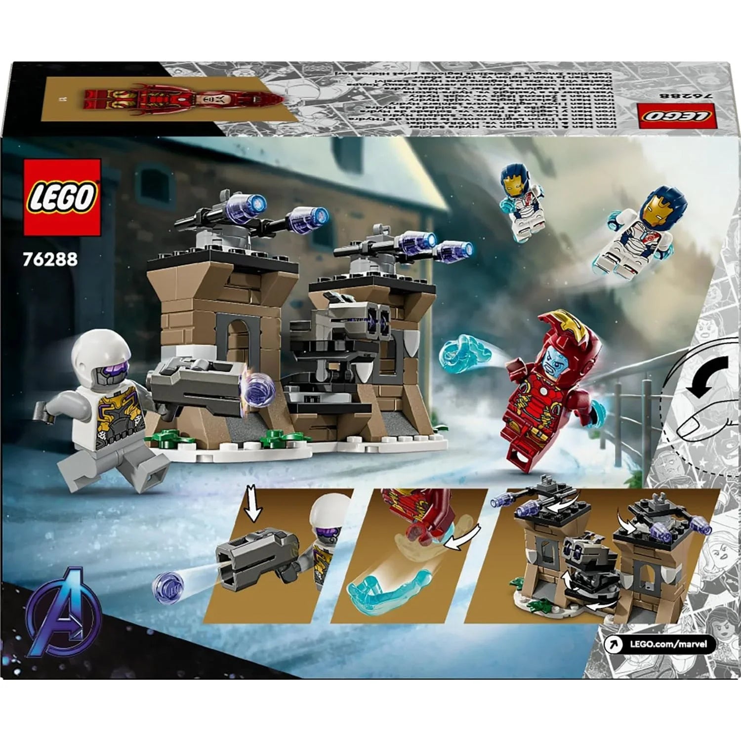 Lego Marvel Iron Man & Iron Legion vs. Hydra Soldier [LE76288] Age- 6 Years & Above