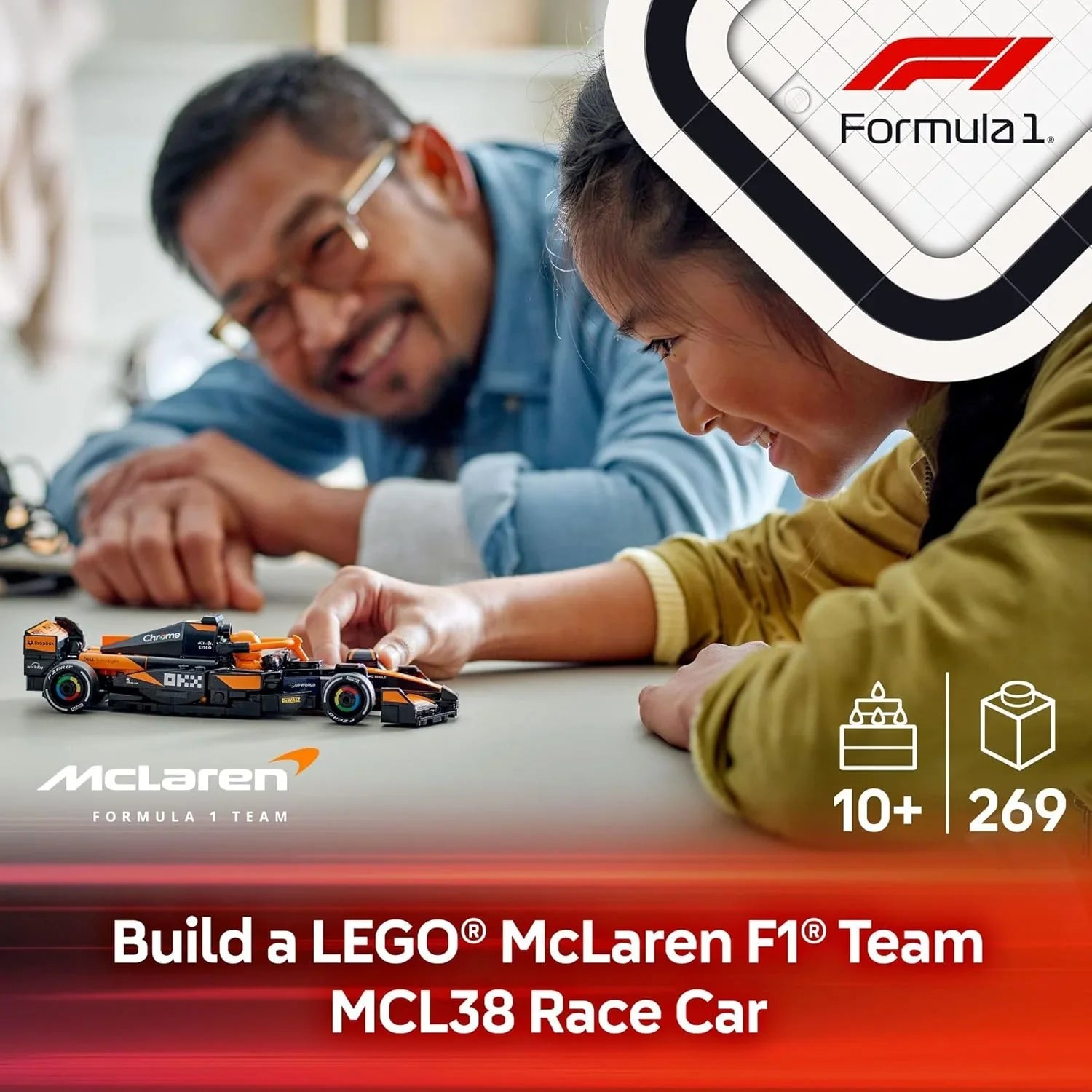 Lego McLaren F1® Team MCL38 Race Car Kids Building Blocks 77251 Age- 8 Years & Above