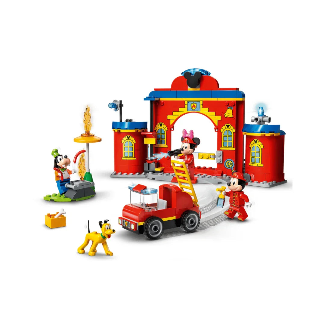 Lego Mickey & Friends Fire Truck & Station Set 4Y+