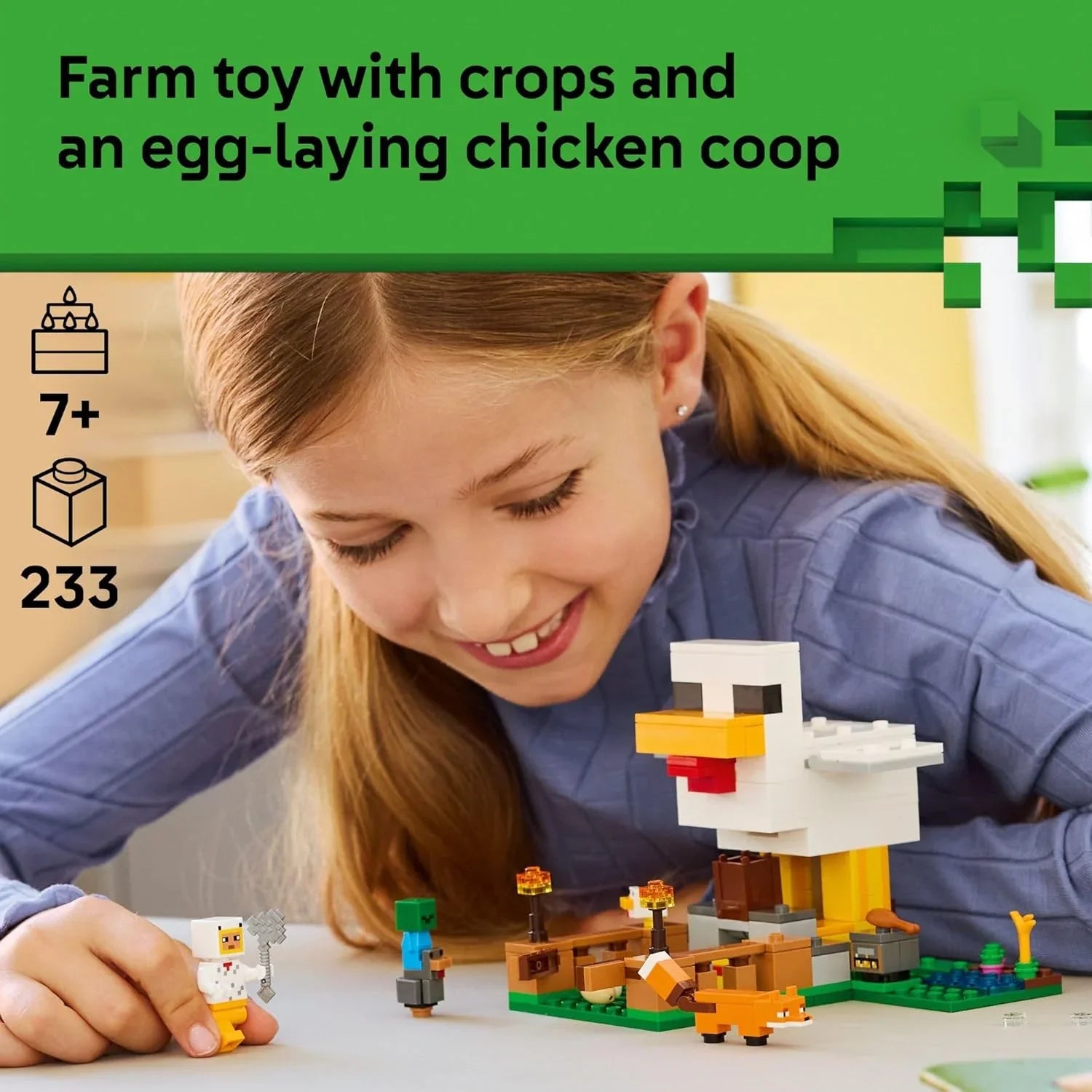 Lego Minecraft Chicken Farm 21585 Age- 7 Years and Above