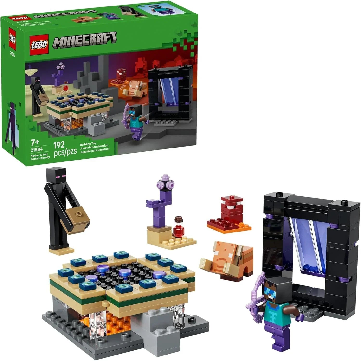Lego Minecraft Nether & End Portal Journey 21584  Age- 7 Years and Above