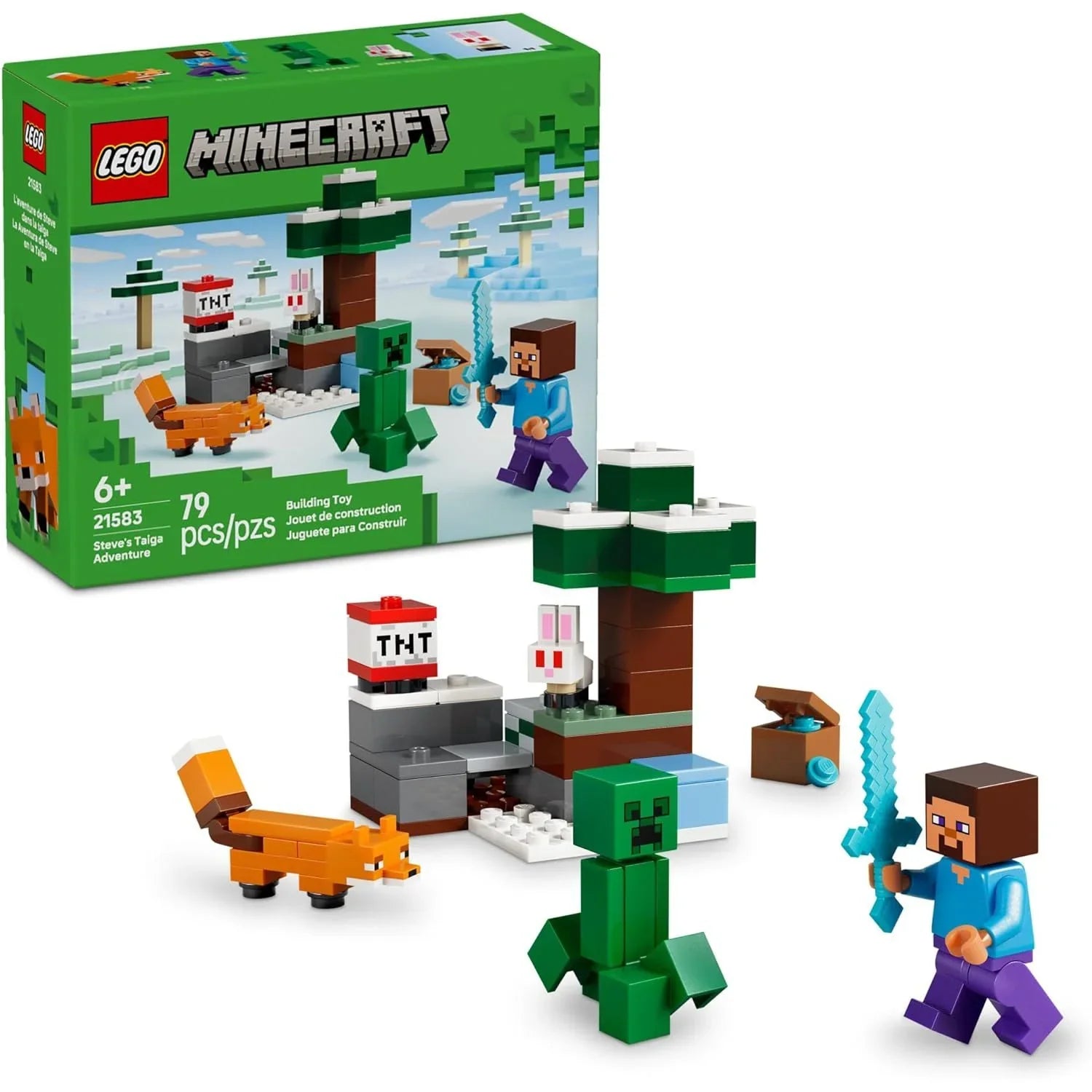 Lego Minecraft Steve’s Taiga Adventure 21583 Age- 6 Years and Above