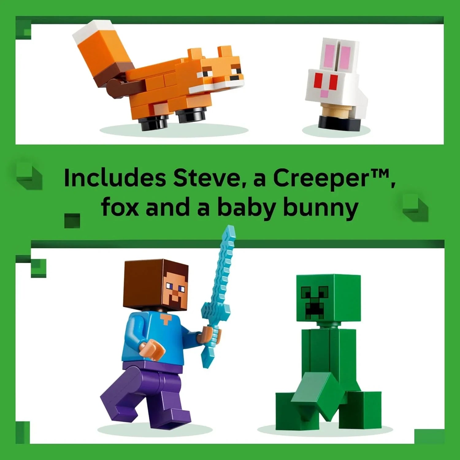 Lego Minecraft Steve’s Taiga Adventure 21583 Age- 6 Years and Above