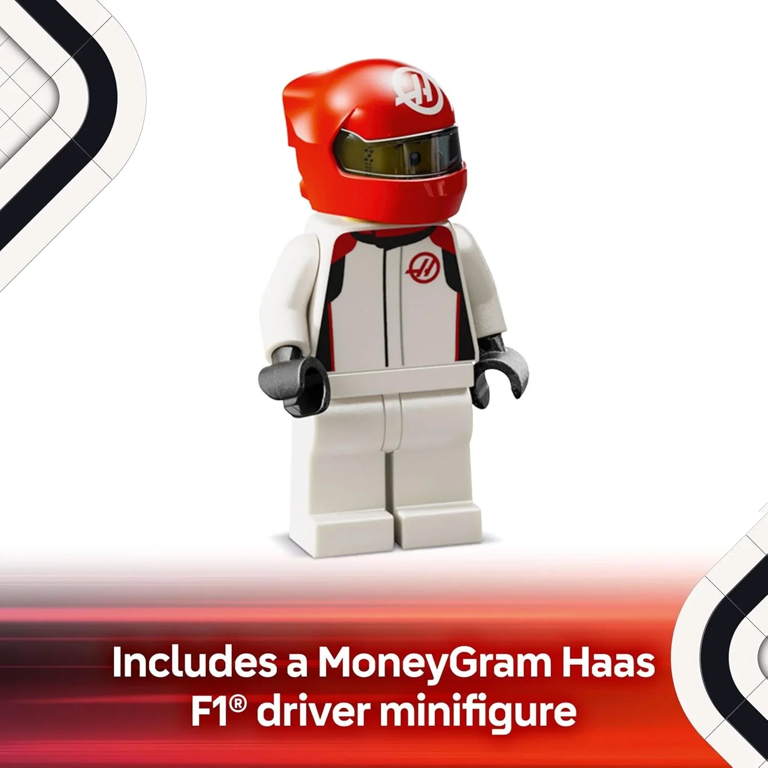 Lego MoneyGram Haas F1® Team VF-24 Race Car Kids Building Blocks 77250 Age- 8 Years & Above