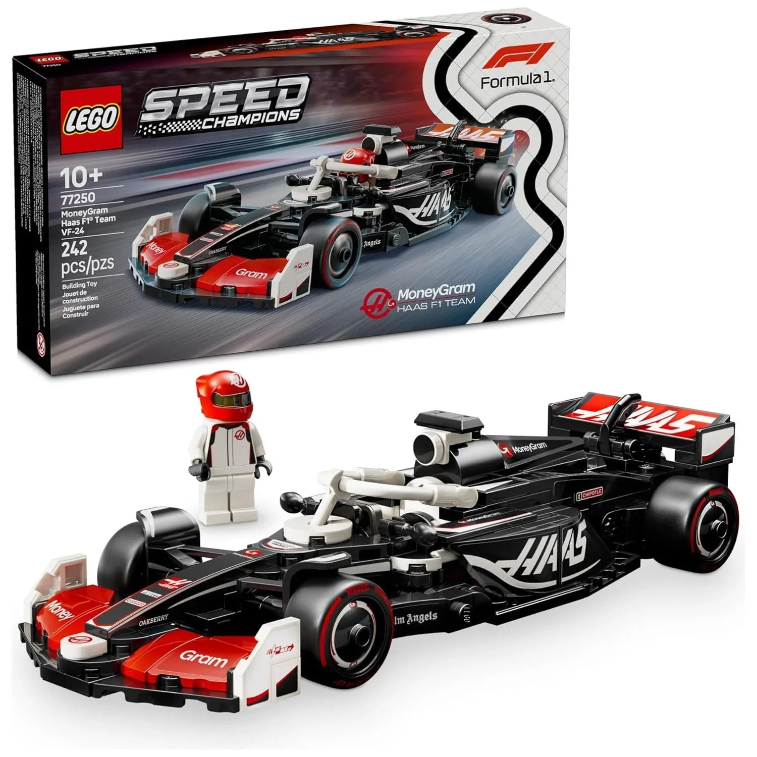 Lego MoneyGram Haas F1® Team VF-24 Race Car Kids Building Blocks 77250 Age- 8 Years & Above