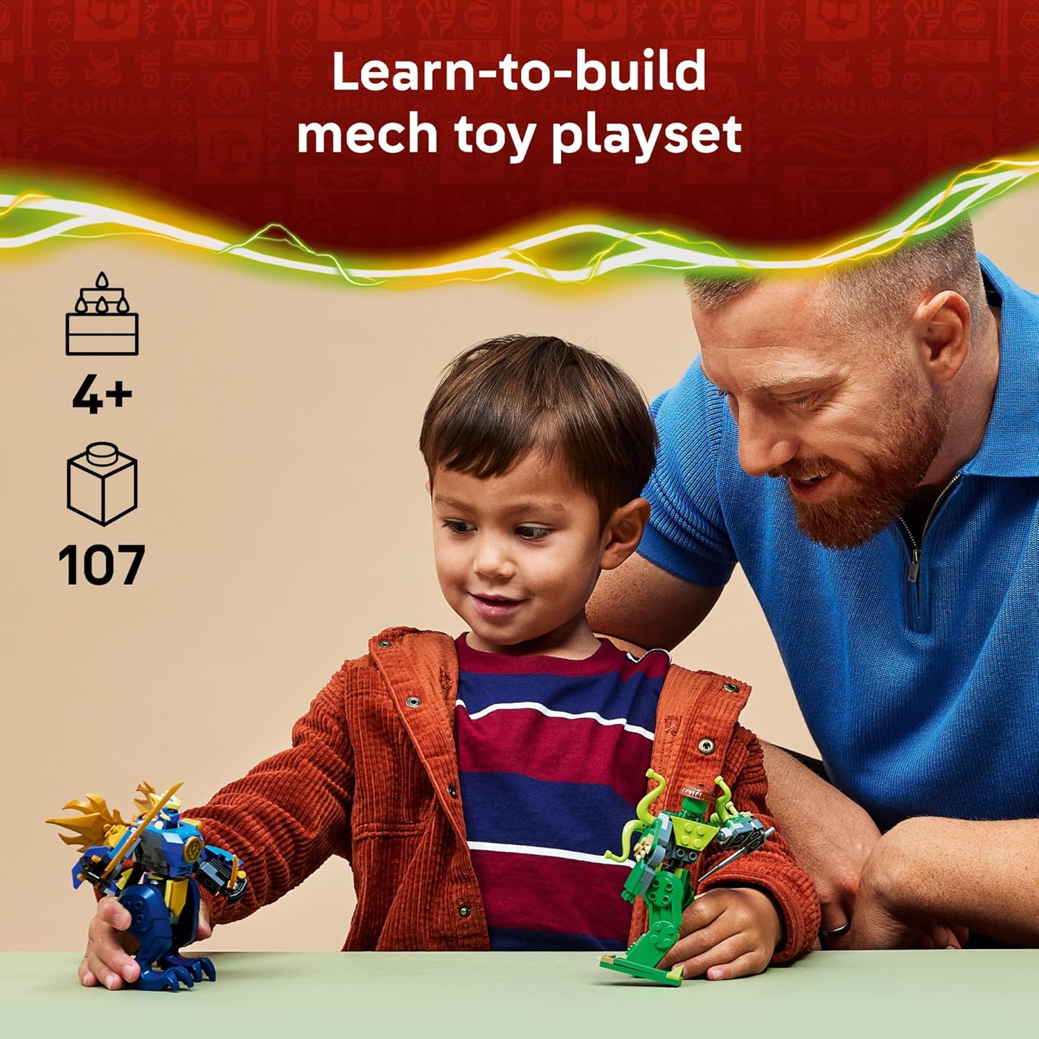 Lego NINJAGO Jay's Dragon Mech Fight 71853 Age- 4 Years & Above