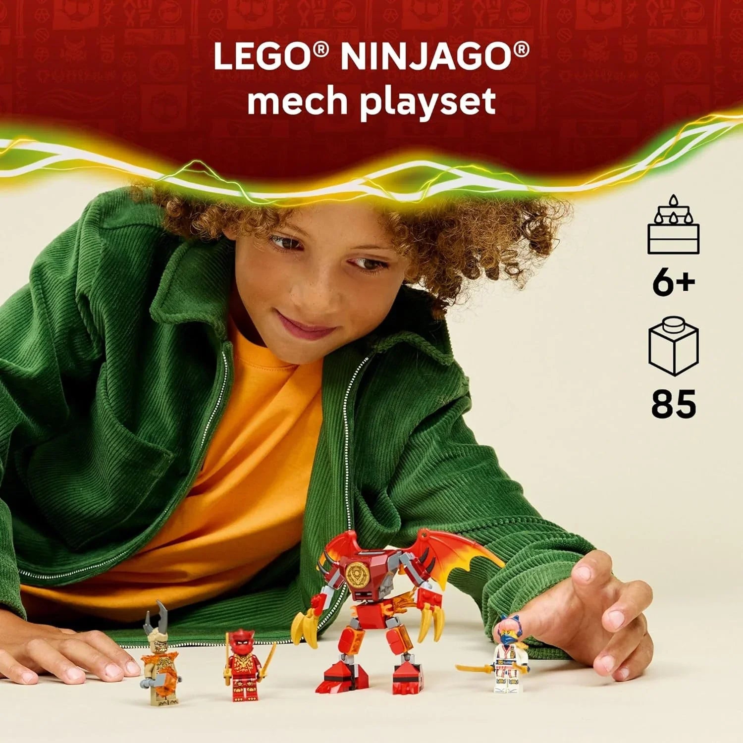 Lego NINJAGO Kai’s Dragon Mech Battle 71851 Age- 6 Years and Above