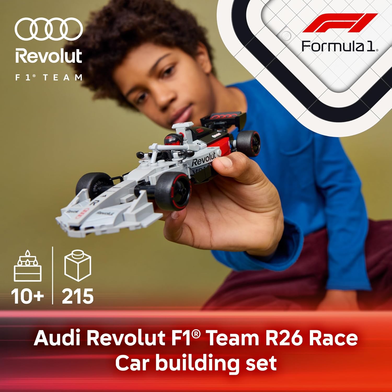 Lego Speed Champions  Audi Revolut F1® Team R26 Race Car 77259 Age- 10 Years & Above