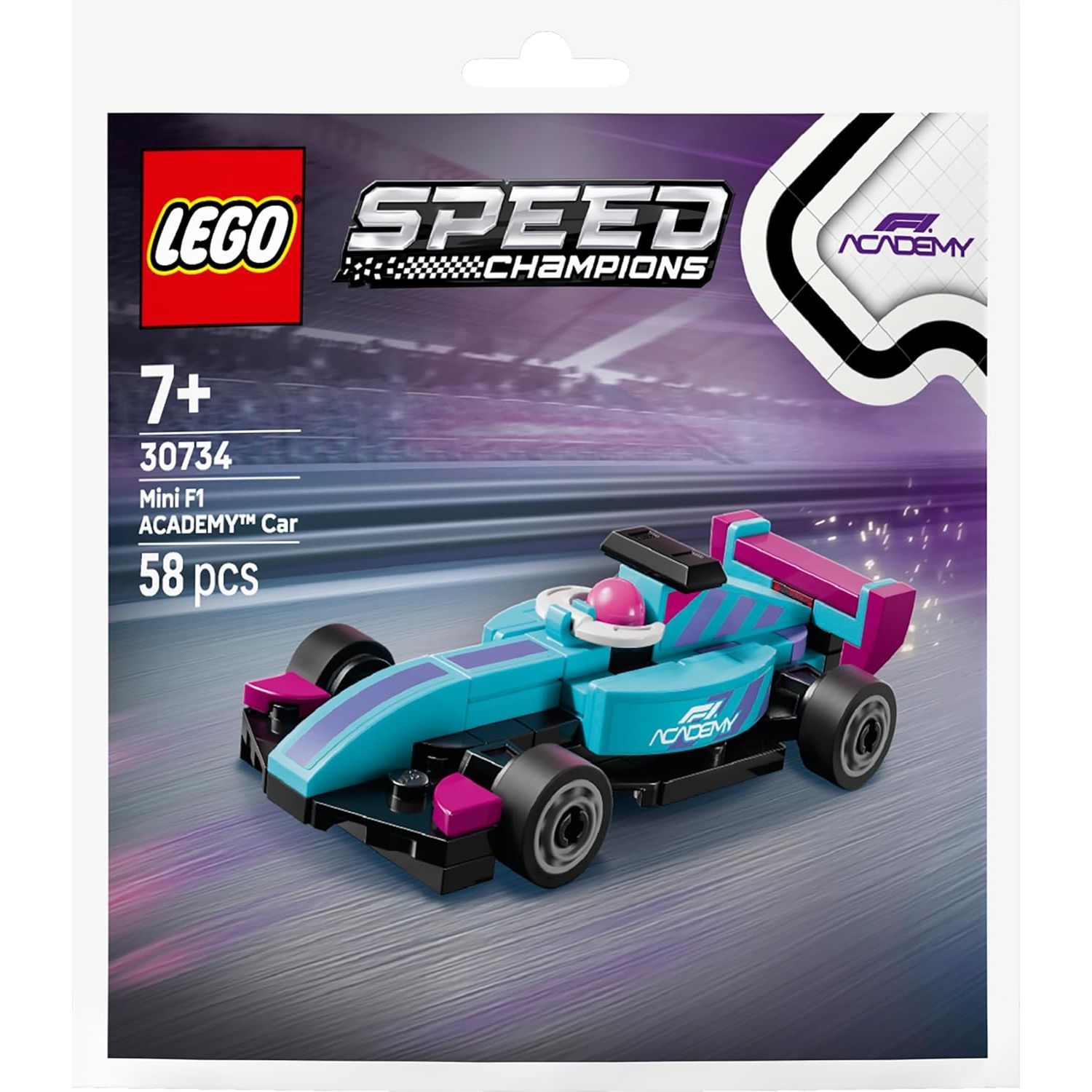 Lego Speed Mini F1 ACADEMY™ Car 30734  Age- 7 Years & Above 