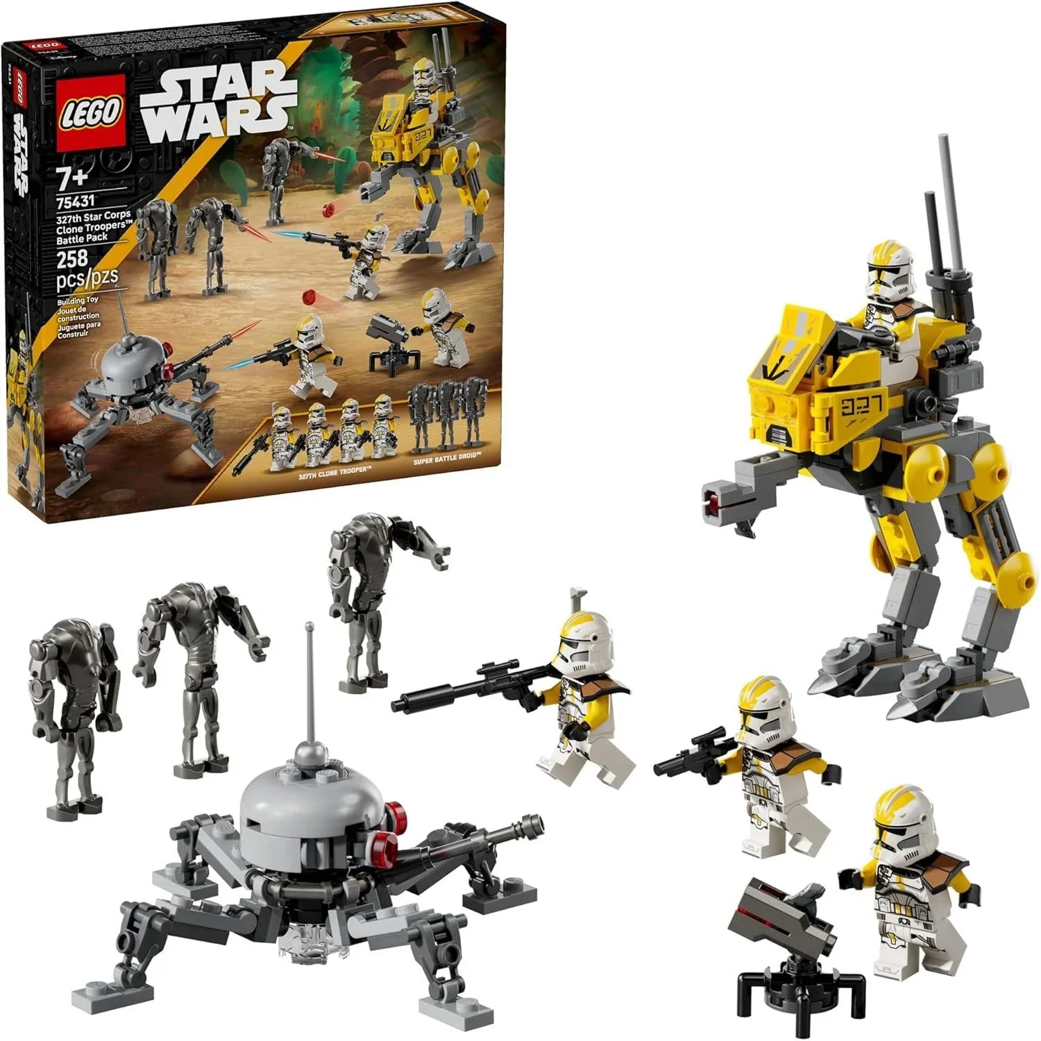 Lego Star Wars 327th Star Corps Clone Troopers Battle [LE75431] Age- 7 Years & Above