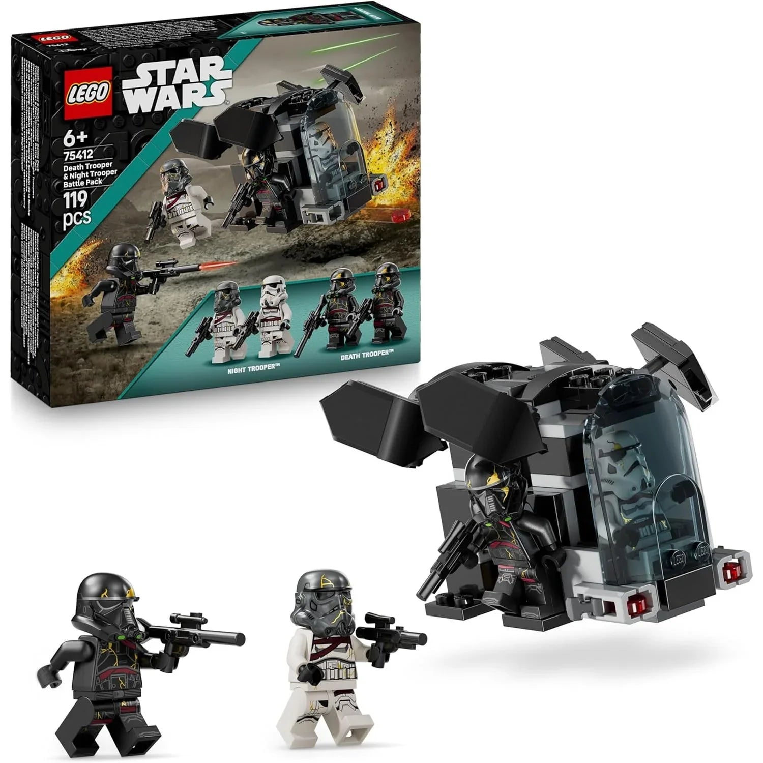 Lego Star Wars Death Trooper & Night Trooper Battle Pack Building Blocks 75412 Age- 8 Years & Above