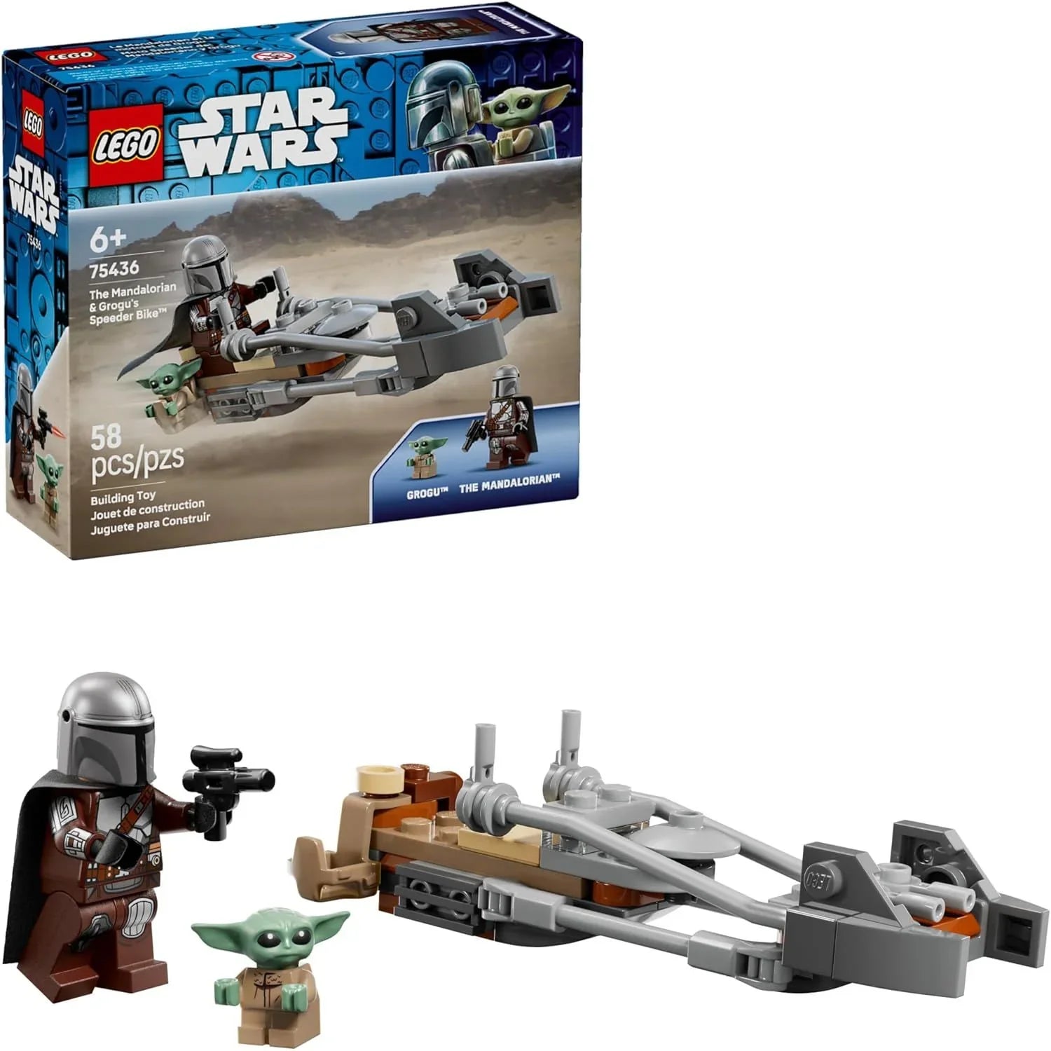Lego Star Wars The Mandalorian & Grogu’s Speeder Bike 75436 Age- 6 Years and Above
