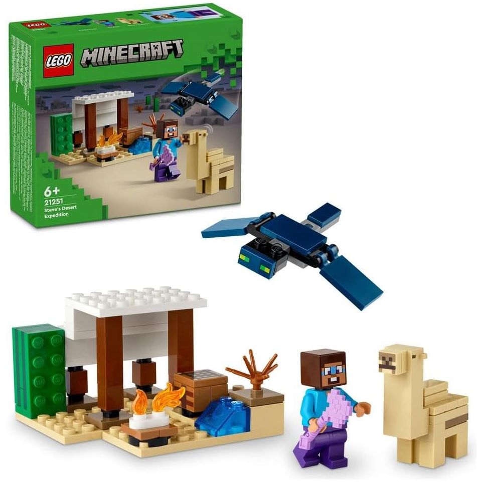 Lego Steve's Desert Expedition Building Blocks Multicolor Age- 6 Years & Above