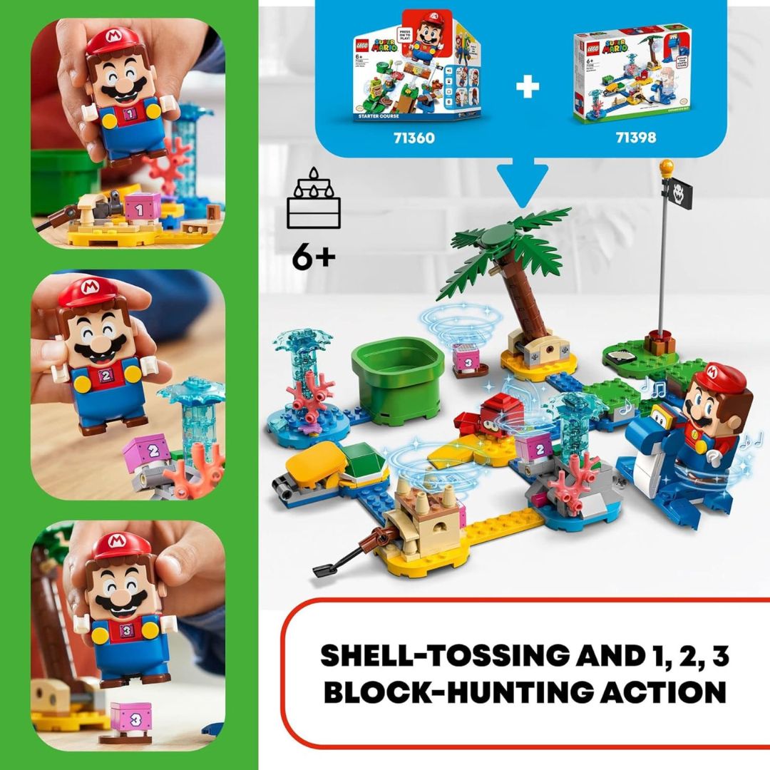 Lego Super Mario Dorrie’s Beachfront Expansion Set Age- 6 Years & Above