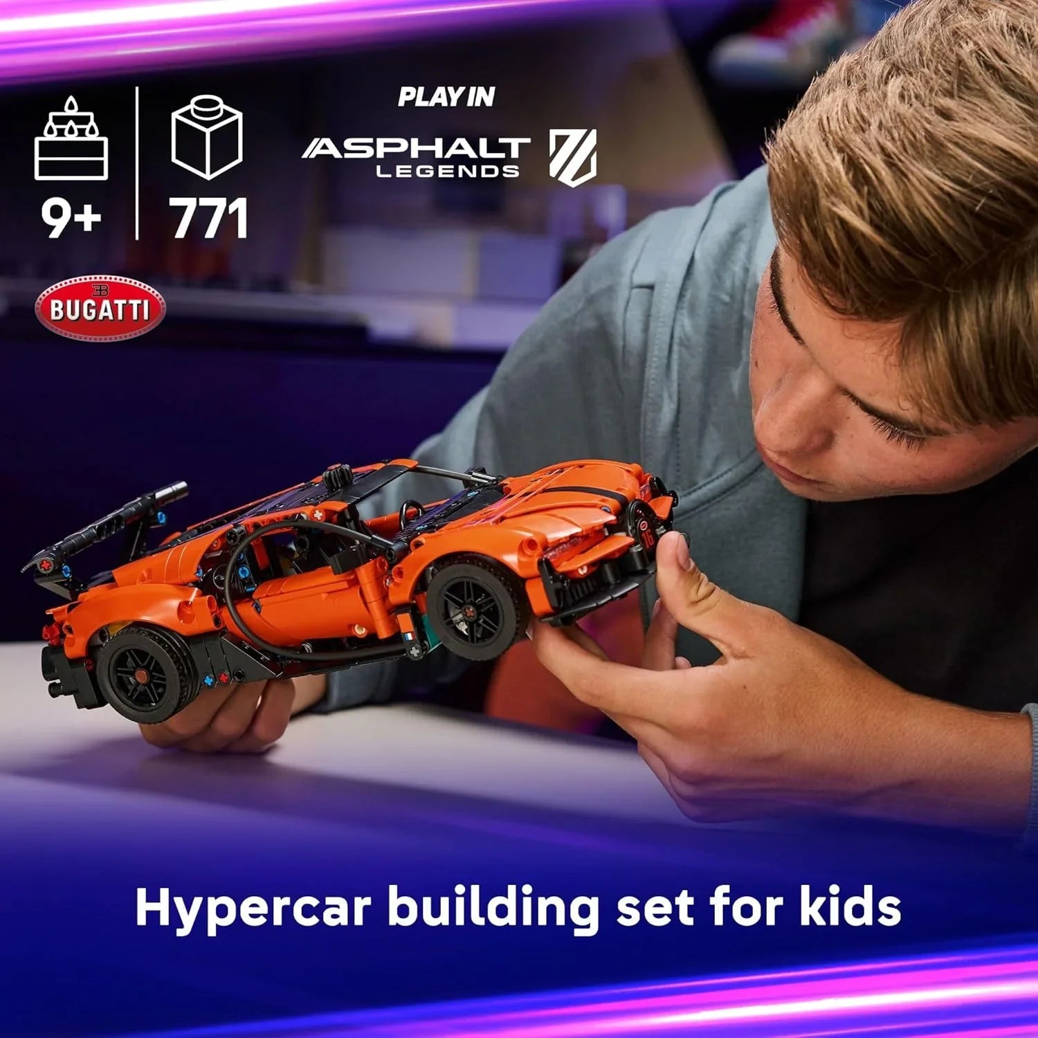 Lego Technic Bugatti Chiron Pur Sport Hypercar 42222 Age- 9 Years and Above