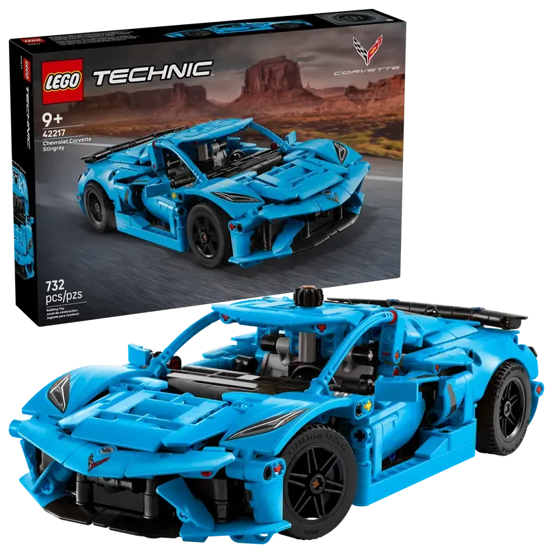 Lego Technic Chevrolet Corvette Stingray Blue Building Blocks 42217 Age- 9 Years & Above
