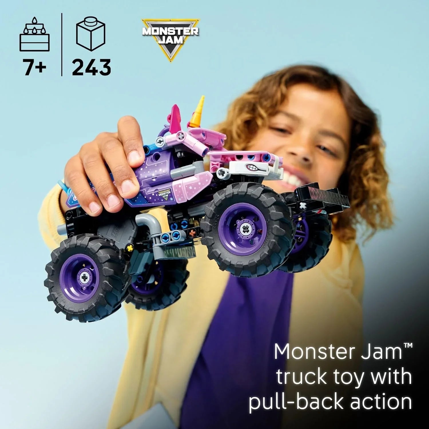 Lego Technic Monster Jam Sparkle Smash Pull-Back Truck 42220 Age- 7 Years and Above