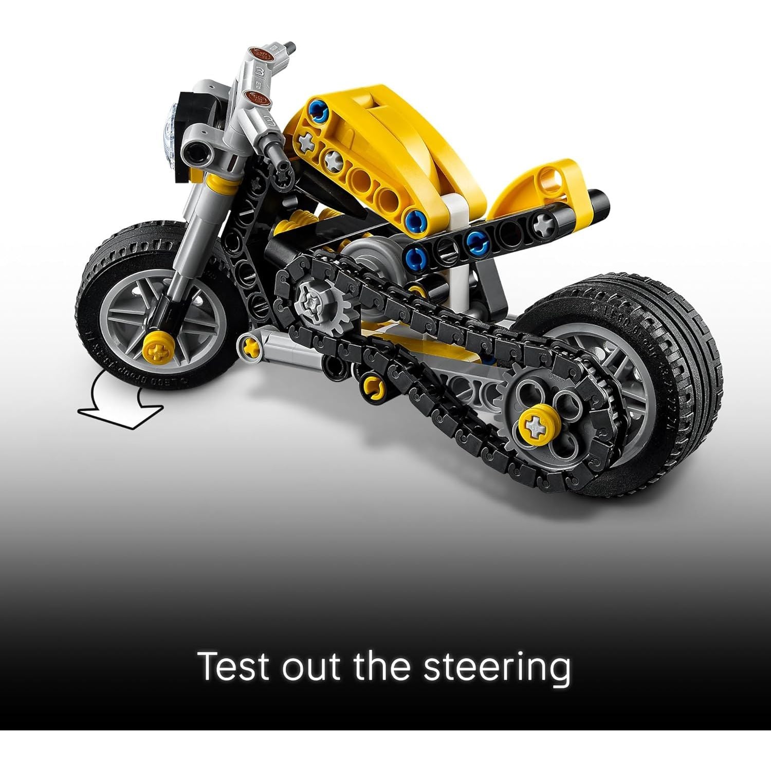 Lego Technic Yellow Motorcycle 42225 Age- 7 Years & Above