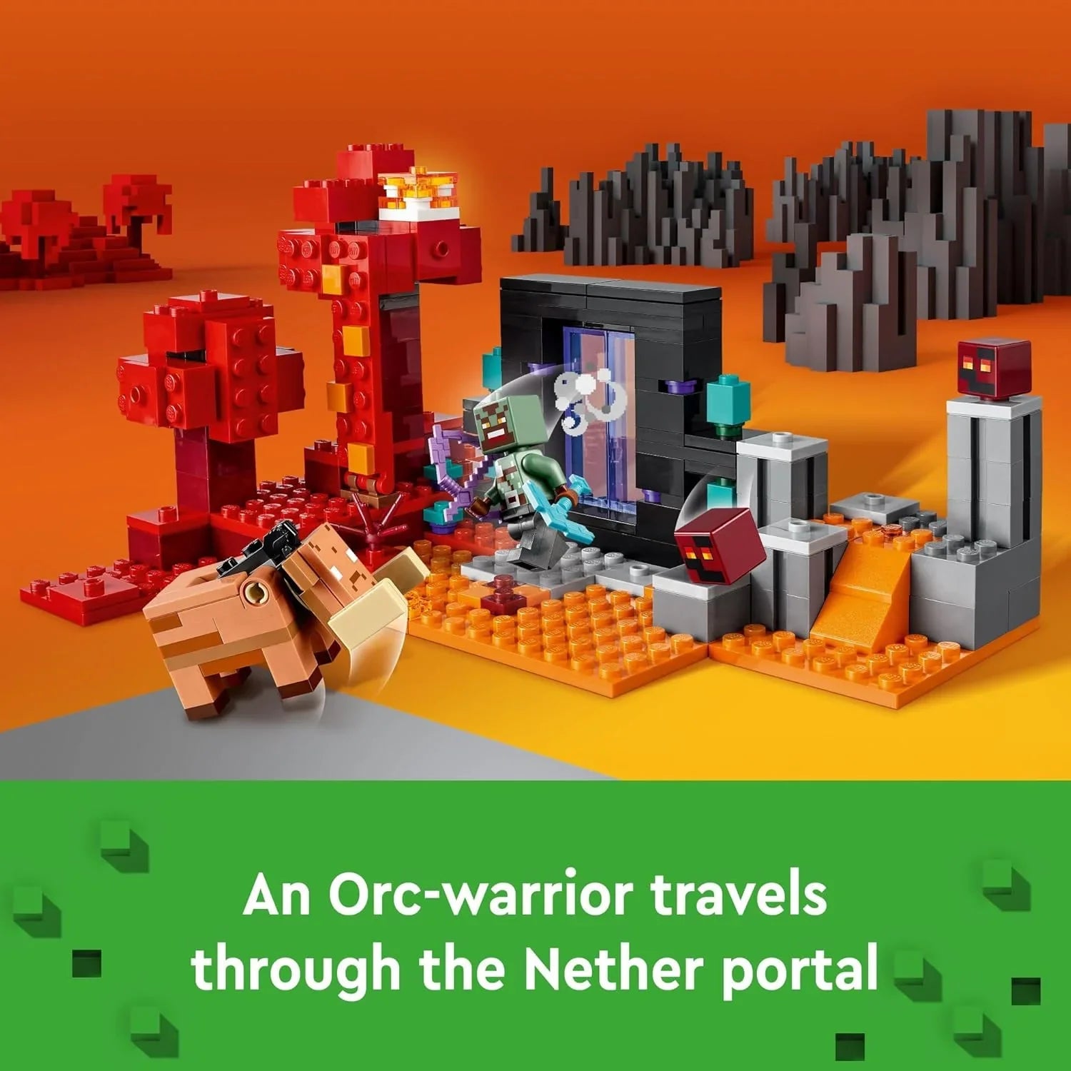 Lego The Nether Portal Ambush Kids Building Blocks 21255 Age- 8 Years & Above