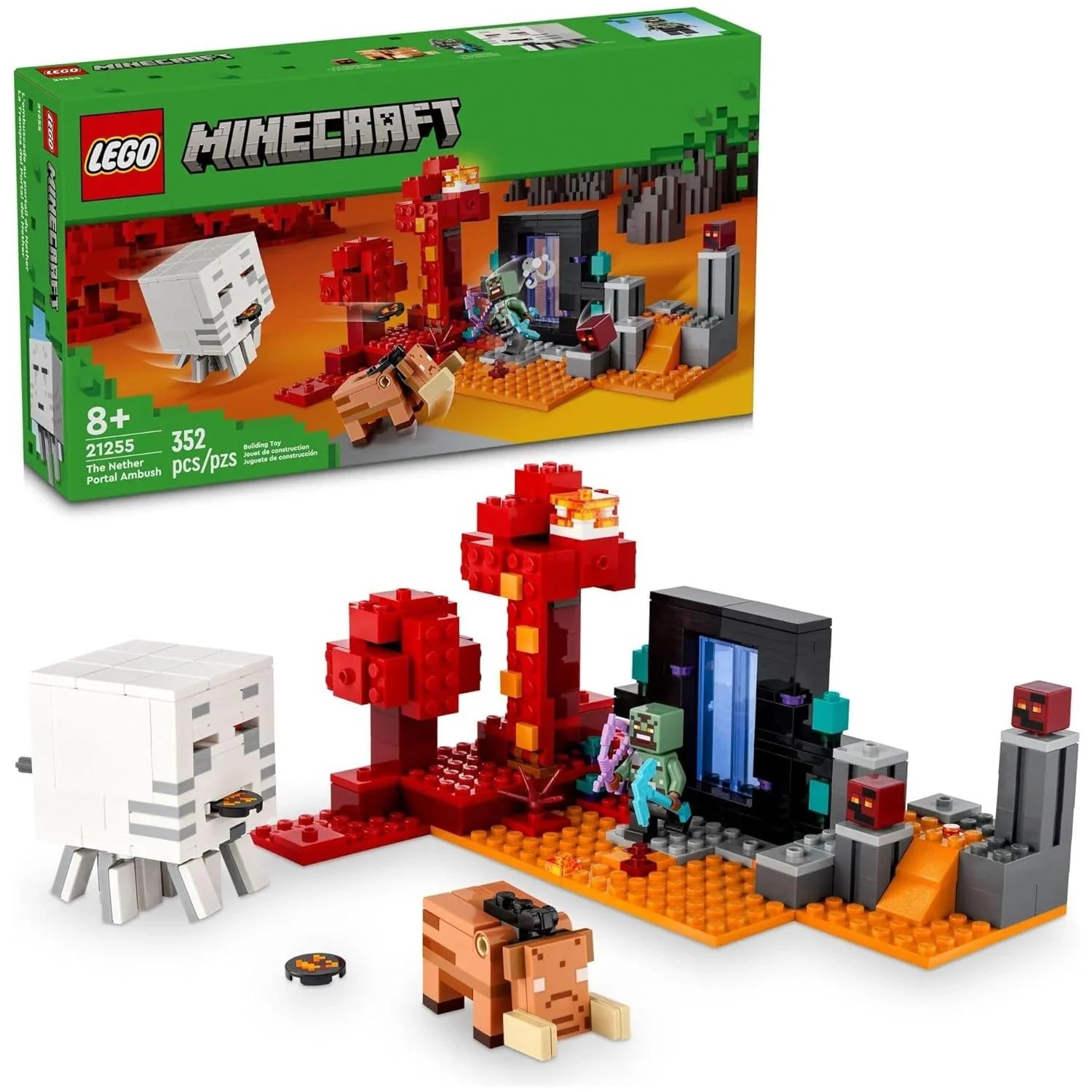 Lego The Nether Portal Ambush Kids Building Blocks 21255 Age- 8 Years & Above