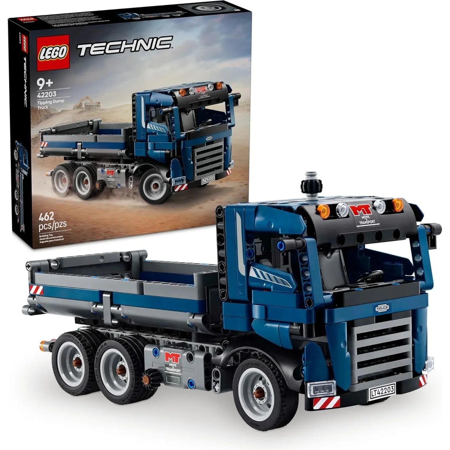 Lego Tipping Dump Truck Kids Building Blocks 42203 Age- 7 Years & Above
