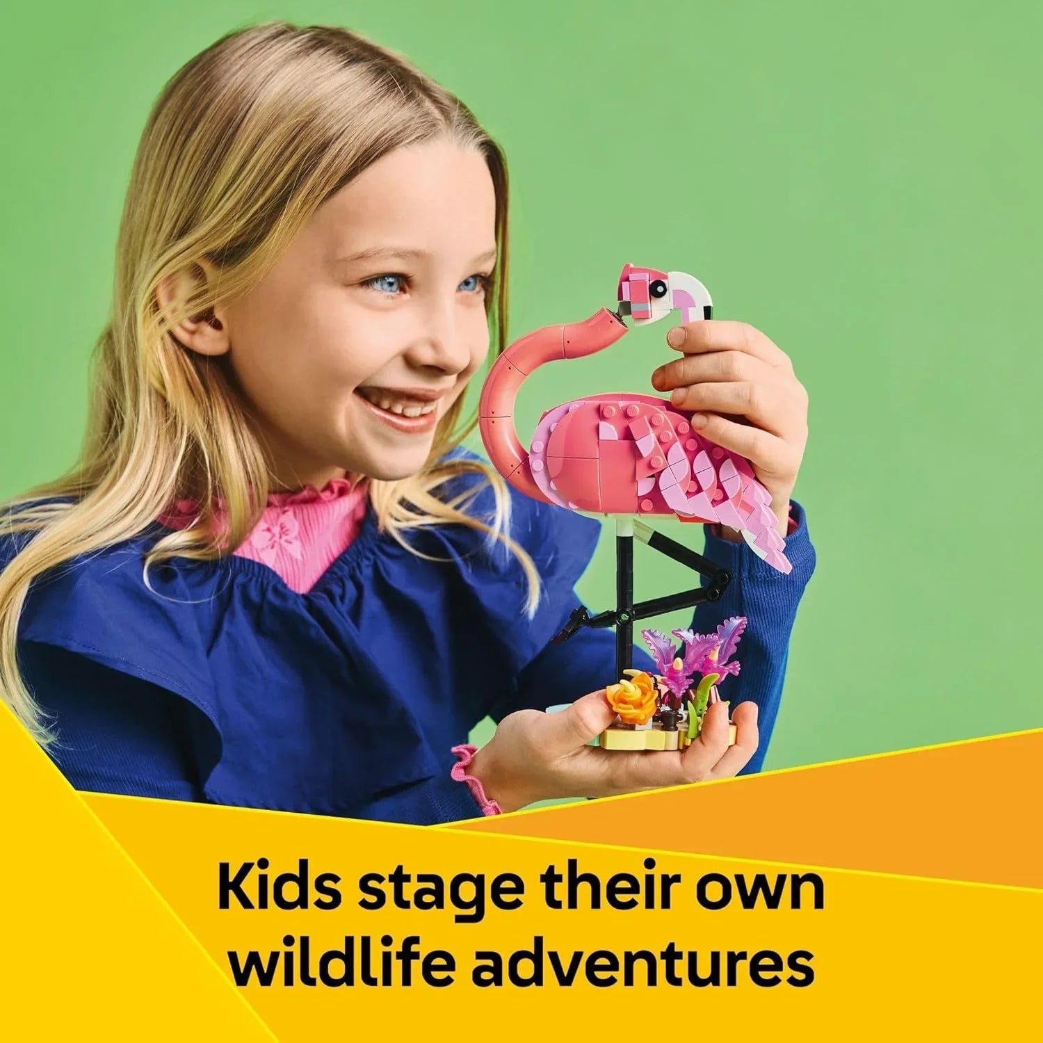 Lego Wild Animals: Pink Flamingo Kids Building Blocks 31170 Age- 8 Years & Above