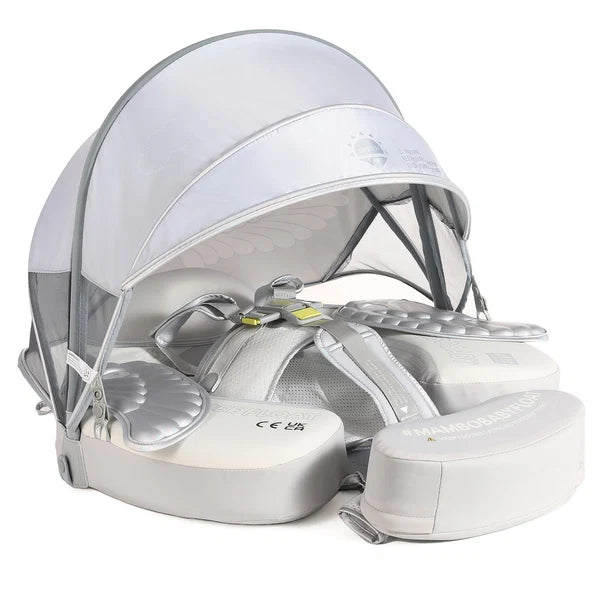 Mambobaby Baby Chest Swim Float Angel Sliver B503-108-W-Z Age- 3 Months to 3 Years
