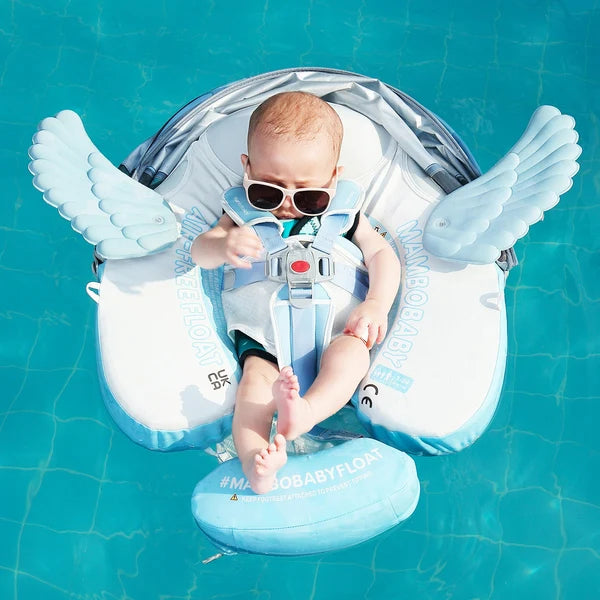 Mambobaby Baby Chest Swim Float Angel Sliver B503-108-W-Z Age- 3 Months to 3 Years