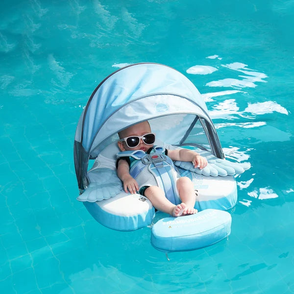 Mambobaby Baby Chest Swim Float Angel Sliver B503-108-W-Z Age- 3 Months to 3 Years