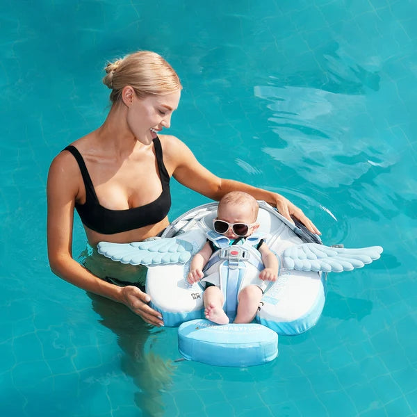 Mambobaby Baby Chest Swim Float Angel Sliver B503-108-W-Z Age- 3 Months to 3 Years