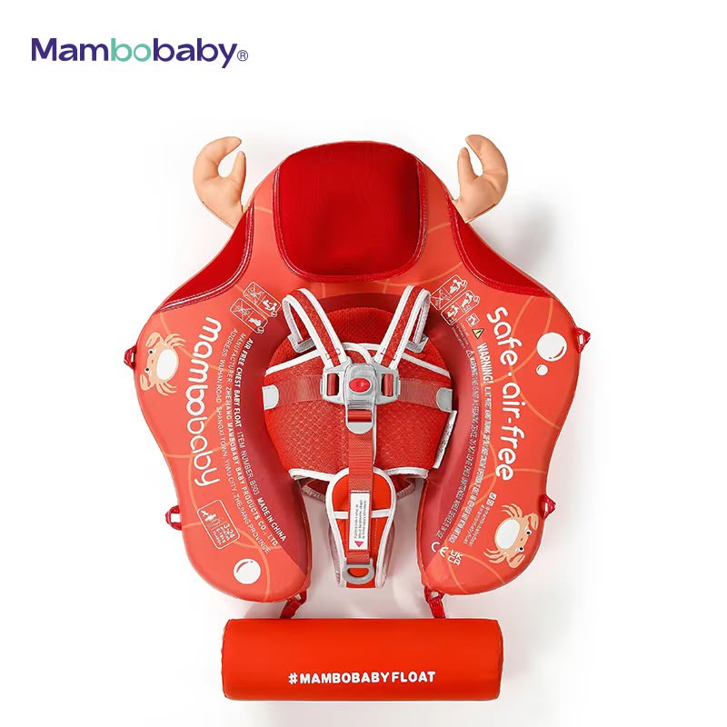 Mambobaby Baby Chest Swim Float Crab Red B503-46-W-Z Age- 3 Months to 3 Years
