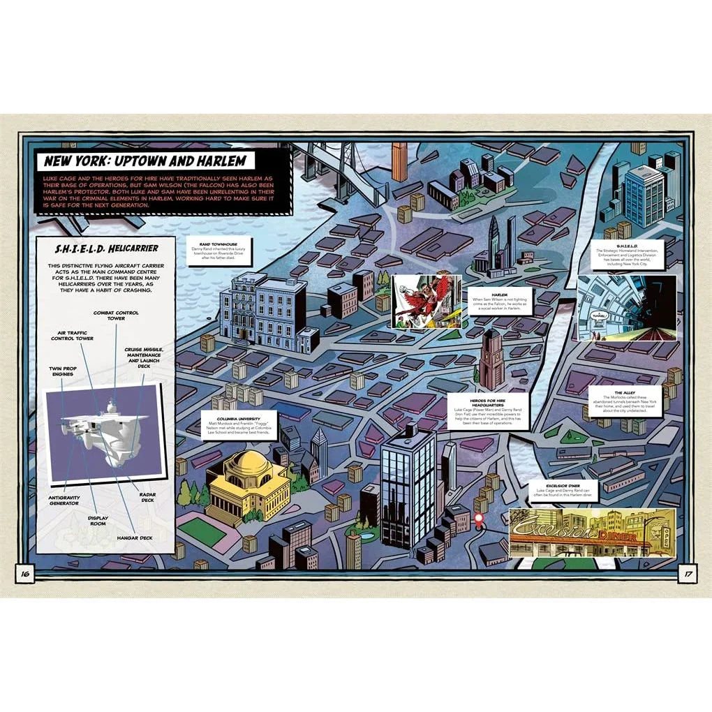 Marvel Region Map Marvel Universe: An Atlas of Marvel: Key Locations, Epic Maps & Hero ...