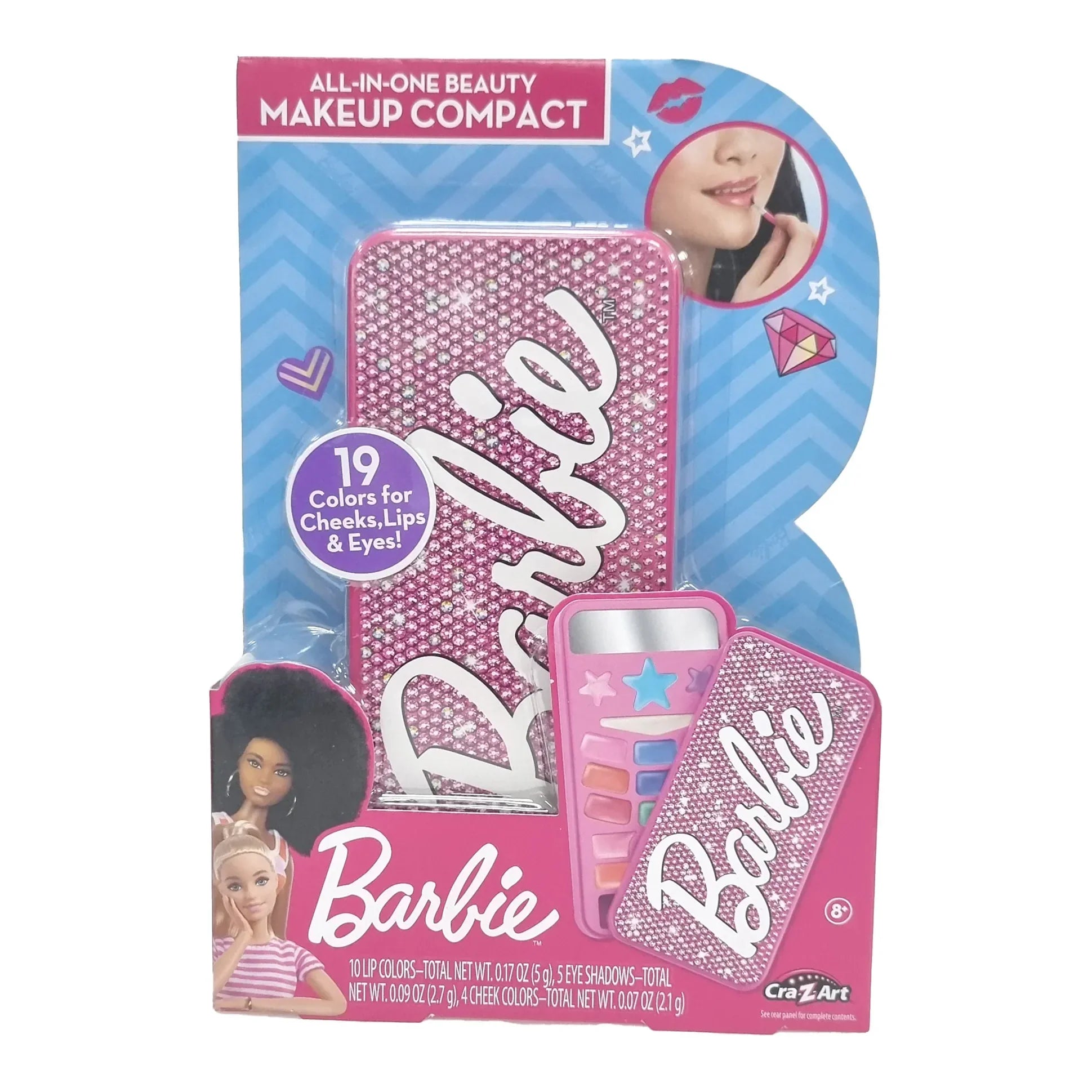 Mattel Barbie All in One Beauty Makeup Compact Multicolor Age-8 Years & Above