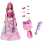Mattel Barbie Deamtopia Fantasy Hair Doll  With Braid And Twist Styling, Rainbow Extensions Multicolor Age- 3 Years & Above