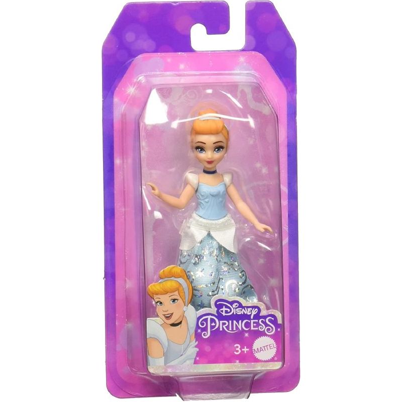 Mattel Disney Princess Small Doll Cinderella Blue Age- 3 Years & Above