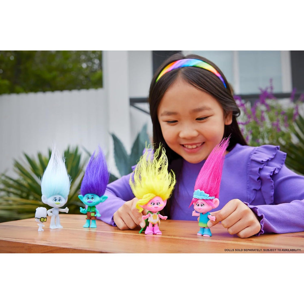 Mattel DreamWorks Trolls Band Together Branch Small Doll Purple/BlueAge- 3 Years & Above