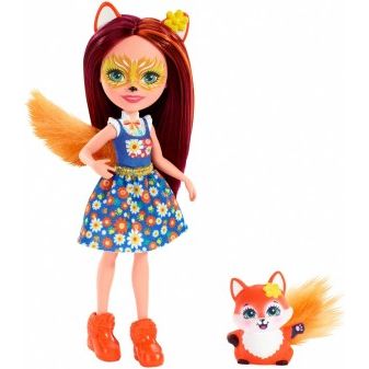 Mattel Enchantimals Doll And Animal Felicity Fox And Flick Multicolor Age 4 Years Above Peekaboo