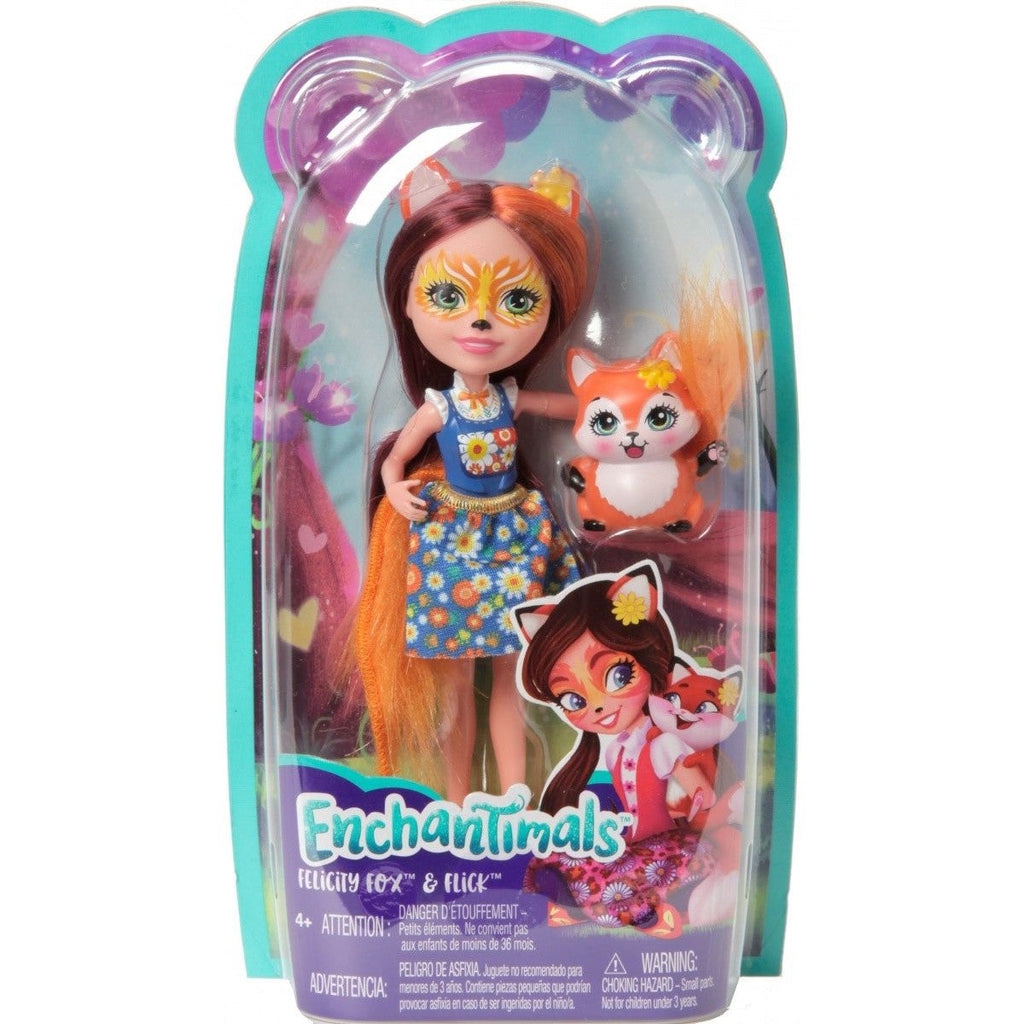 Mattel Enchantimals Doll And Animal Felicity Fox And Flick Multicolor Age- 4 Years & Above