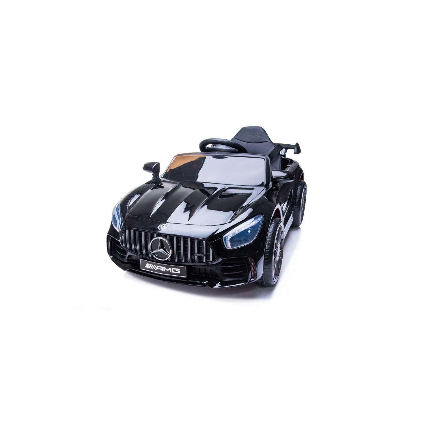 Mercedes AMG GTR 12V Kids Ride-On Car with Remote Control, Bluetooth & LED Lights Black Age- 3 Years & Above
