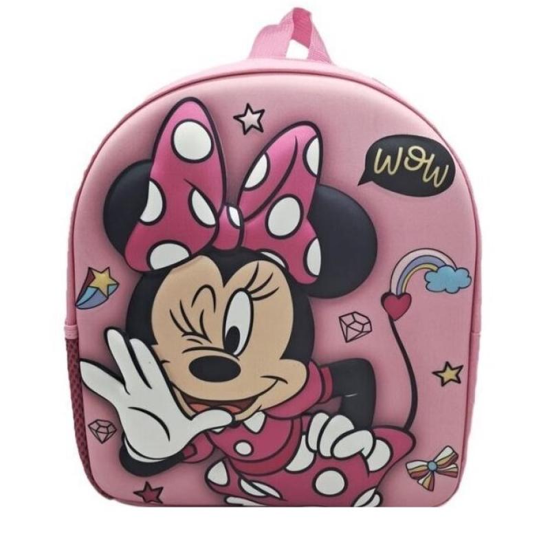 Minnie Mouse Cute Printed Design Cute 3D Backpack 1405 Age- 3 Years & Above