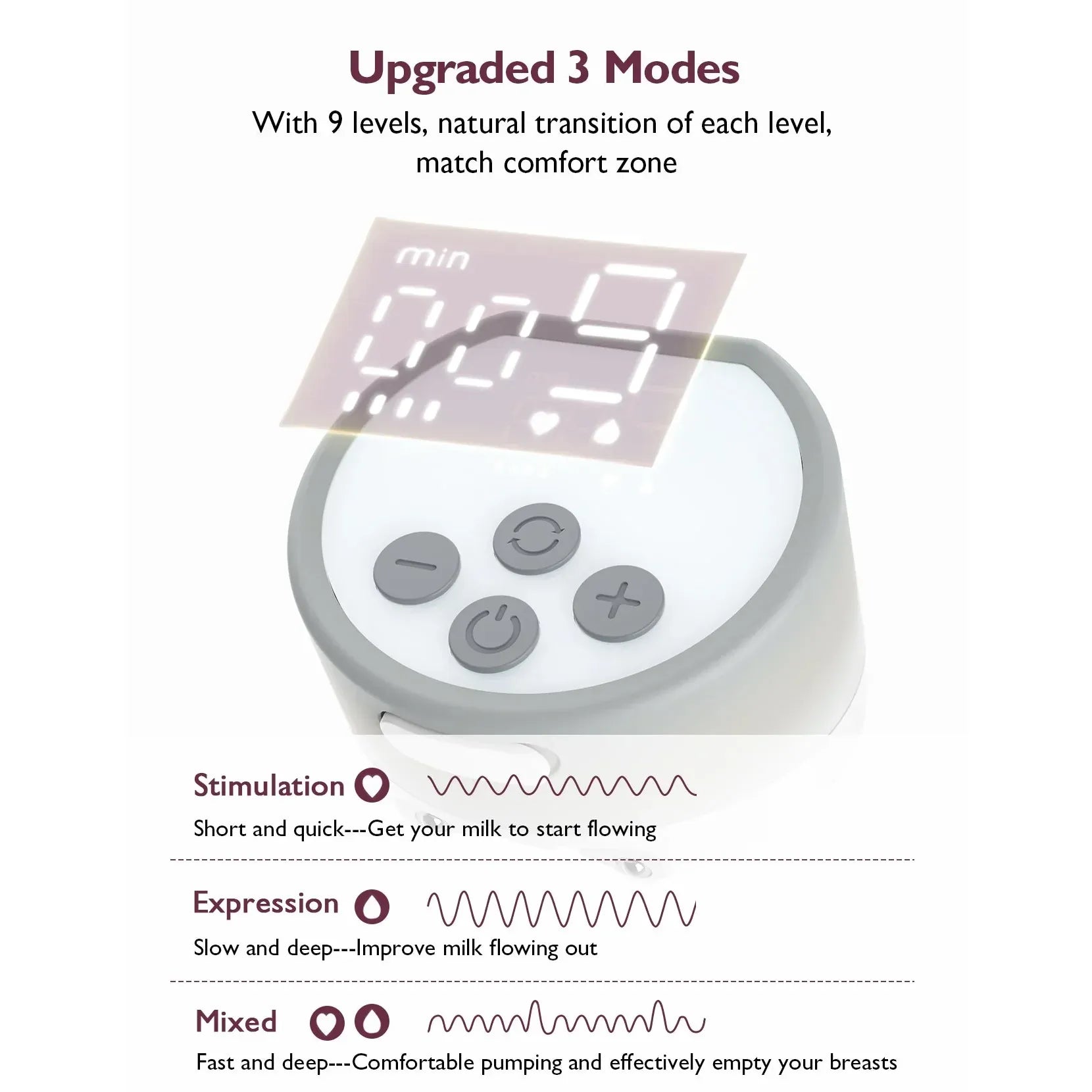 Momcozy S12 Pro Double Wearable Breast Pump Grey BP046-GR00BA-A